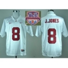 ncaa alabama crimson tide #8 j.jones white[2013 bcs]