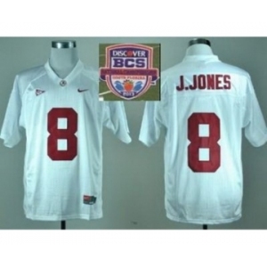ncaa alabama crimson tide #8 j.jones white[2013 bcs]