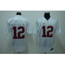 ncaa (alabama crimson)#12 white