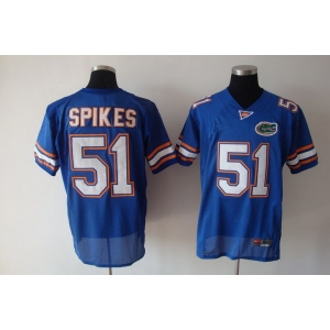 ncaa (florida gators)#51 spikes blue