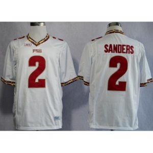 ncaa florida state seminoles #2 sanders white[fsu]
