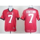 ncaa georgia bulldogs #7 matthew stafford red