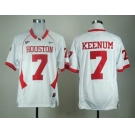 ncaa houston cougars #7 keenum white