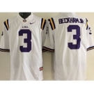 ncaa jerseys 2015 LSU tigers #3 beckham jr white