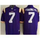 ncaa jerseys 2015 LSU tigers #7 fournette purple