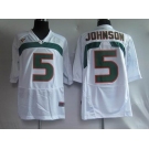 ncaa jerseys #5 johnson white