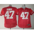 ncaa jerseys A.J. Hawk #47 Red