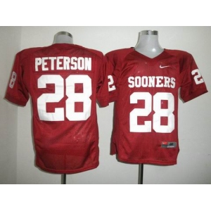 ncaa jerseys Adrian Peterson #28 Red