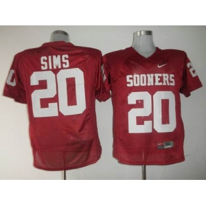 ncaa jerseys Billy Sims #20 Red