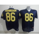 ncaa jerseys Mario Manningham #86 Navy Blue