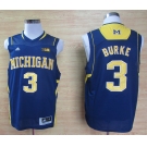 ncaa jerseys adidas michigan wolverines #3 trey burke blue[big]