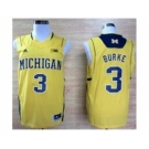 ncaa jerseys adidas michigan wolverines #4 trey burke yellow[big]