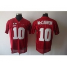 ncaa jerseys alabama crimson tide #10 aj mccarron red[2016]