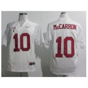 ncaa jerseys alabama crimson tide #10 aj mccarron white[2016]