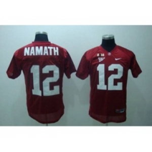 ncaa jerseys alabama crimson tide #12 namath red[2016]