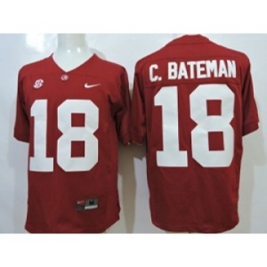 ncaa jerseys alabama crimson tide #18 c.bsteman red