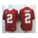 ncaa jerseys alabama crimson tide #2 henry red[2016]