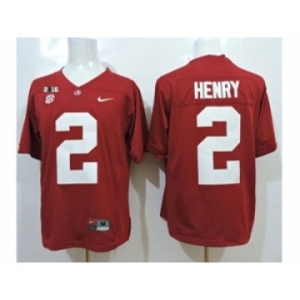 ncaa jerseys alabama crimson tide #2 henry red[2016]