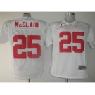 ncaa jerseys alabama crimson tide #25 mcclain white[2016]