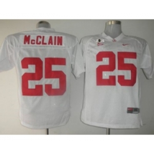 ncaa jerseys alabama crimson tide #25 mcclain white[2016]