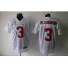 ncaa jerseys alabama crimson tide #3 richardson white[2016][richardson]