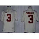 ncaa jerseys alabama crimson tide #3 sunseri white[2016][sunseri]