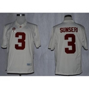 ncaa jerseys alabama crimson tide #3 sunseri white[2016][sunseri]