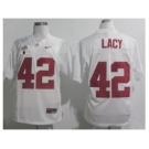 ncaa jerseys alabama crimson tide #42 lacy white[2016]