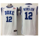 ncaa jerseys blue devils #12 winslow white