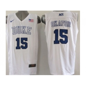 ncaa jerseys blue devils #15 okafor white