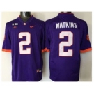 ncaa jerseys clemson tigers #2 sammy watkins purple[2016]