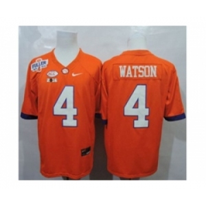 ncaa jerseys clemson tigers #4 watson orange[2016]