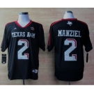 ncaa jerseys college texas #2 manziel black