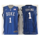 ncaa jerseys duke blue devils #1 irving blue[new style]