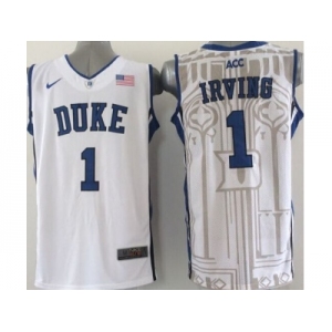 ncaa jerseys duke blue devils #1 irving white [new style]