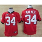 ncaa jerseys georgia bulldogs #34 walker red