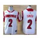 ncaa jerseys louisville cardinals #2 smith white[2013 march madness]