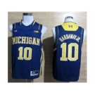 ncaa jerseys michigan wolverines #10 Tim Hardaway Jr blue[big]