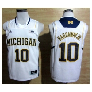 ncaa jerseys michigan wolverines #10 tim hardawayjr white[big]
