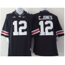 ncaa jerseys ohio state buckeyes #12 c.jones black