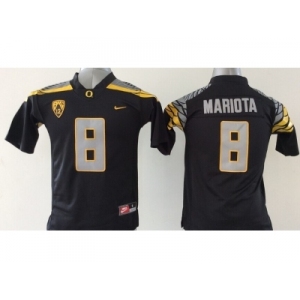 ncaa jerseys oregon ducks #8 marcus mariota black