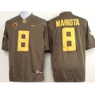 ncaa jerseys oregon ducks #8 marcus mariota brown