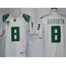 ncaa jerseys oregon ducks #8 marcus mariota white