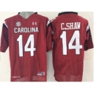 ncaa jerseys south carolina #14 c.shaw red