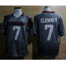 ncaa jerseys south carolina #7 clowney grey