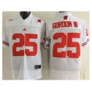 ncaa jerseys wisconsin badgers #25 gordon iii white