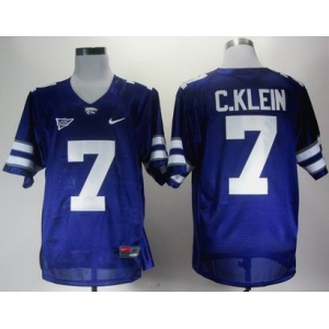 ncaa kansas state wildcat #7 c.klein blue