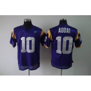 ncaa (lsu tigers) #10 addai purple