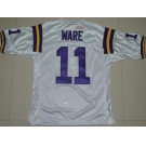 ncaa (lsu tigers) #11 spencer ware white