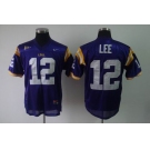 ncaa (lsu tigers) #12 lee purple